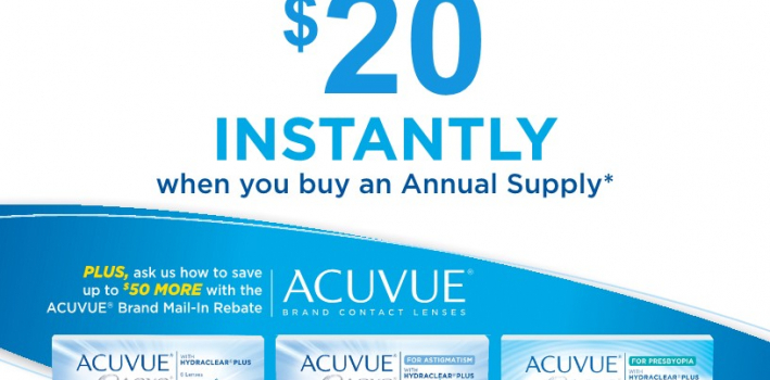 Acuvue Oasys Instant Savings!